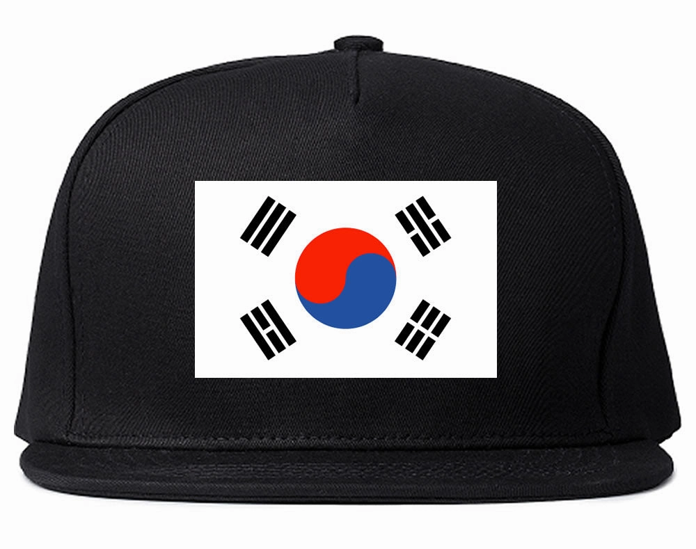 South Korea Flag Country Printed Snapback Hat Cap
