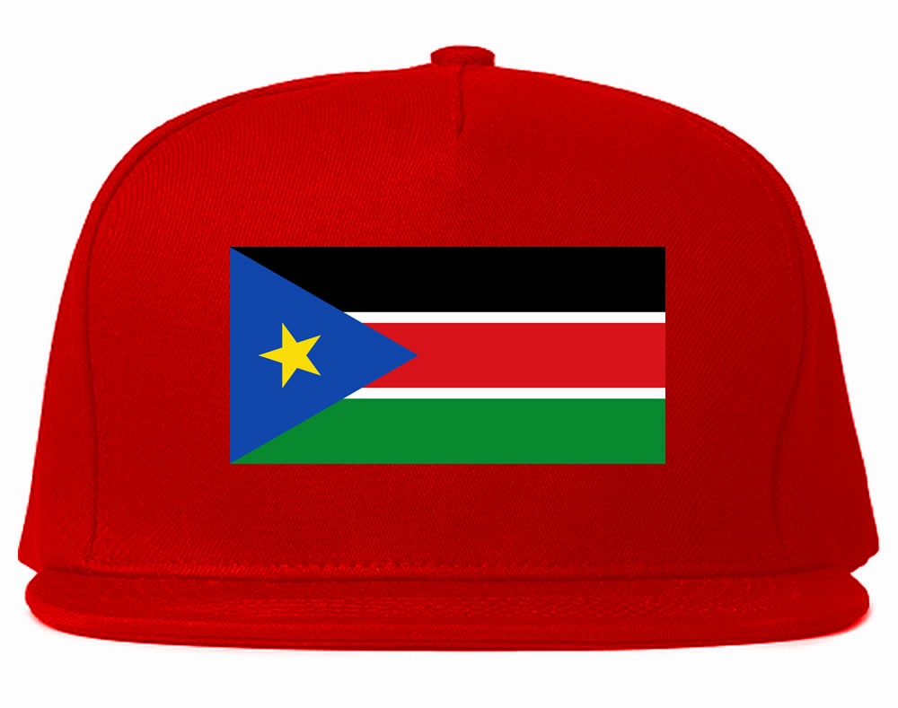 South Sudan Flag Country Printed Snapback Hat Cap