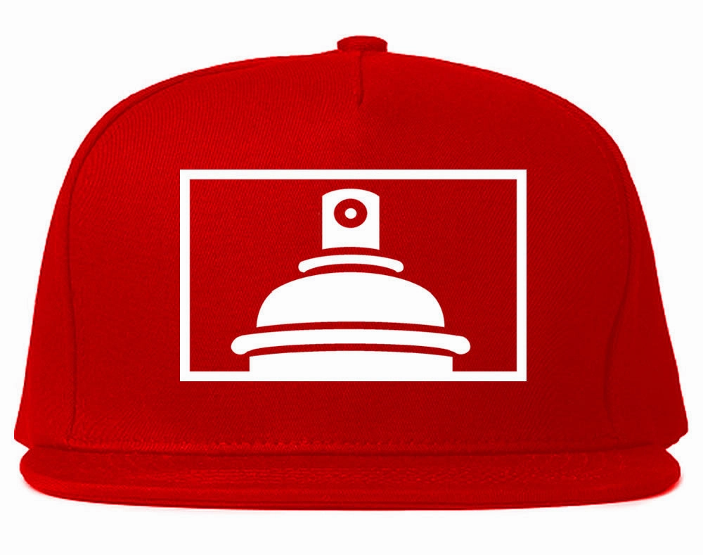 Spraycan Rectangle Logo Graffiti Snapback Hat
