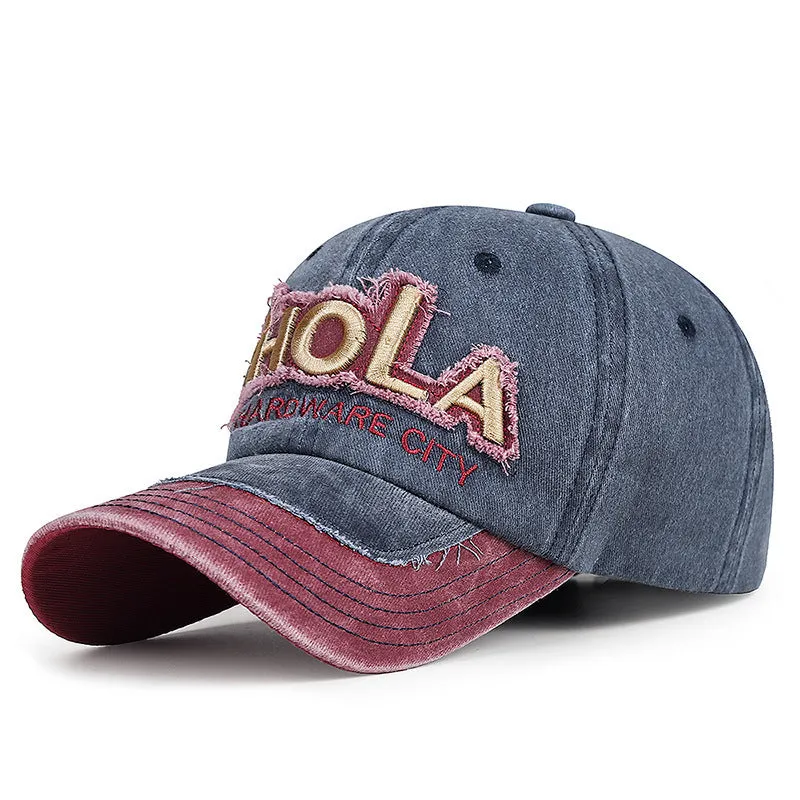 Spring Fall Washed Cotton Baseball Cap