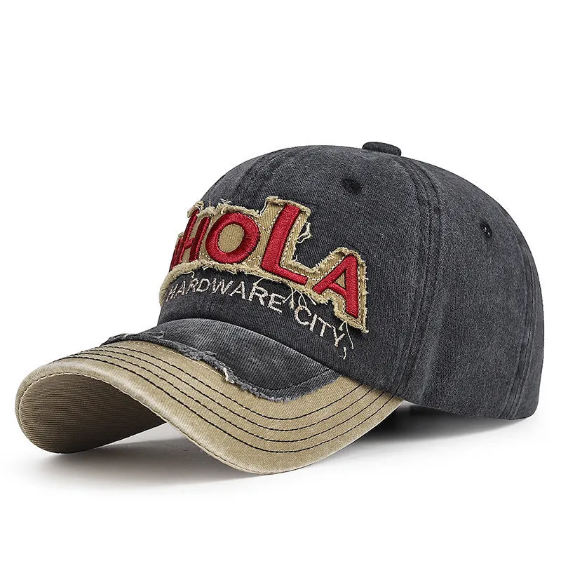 Spring Fall Washed Cotton Baseball Cap