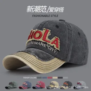 Spring Fall Washed Cotton Baseball Cap casual-baseball-cap