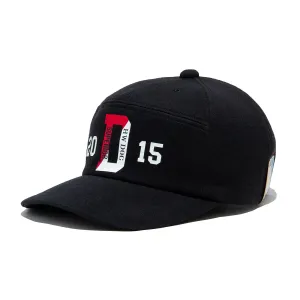 SQUARE WIDE CAP - Black casual-baseball-cap