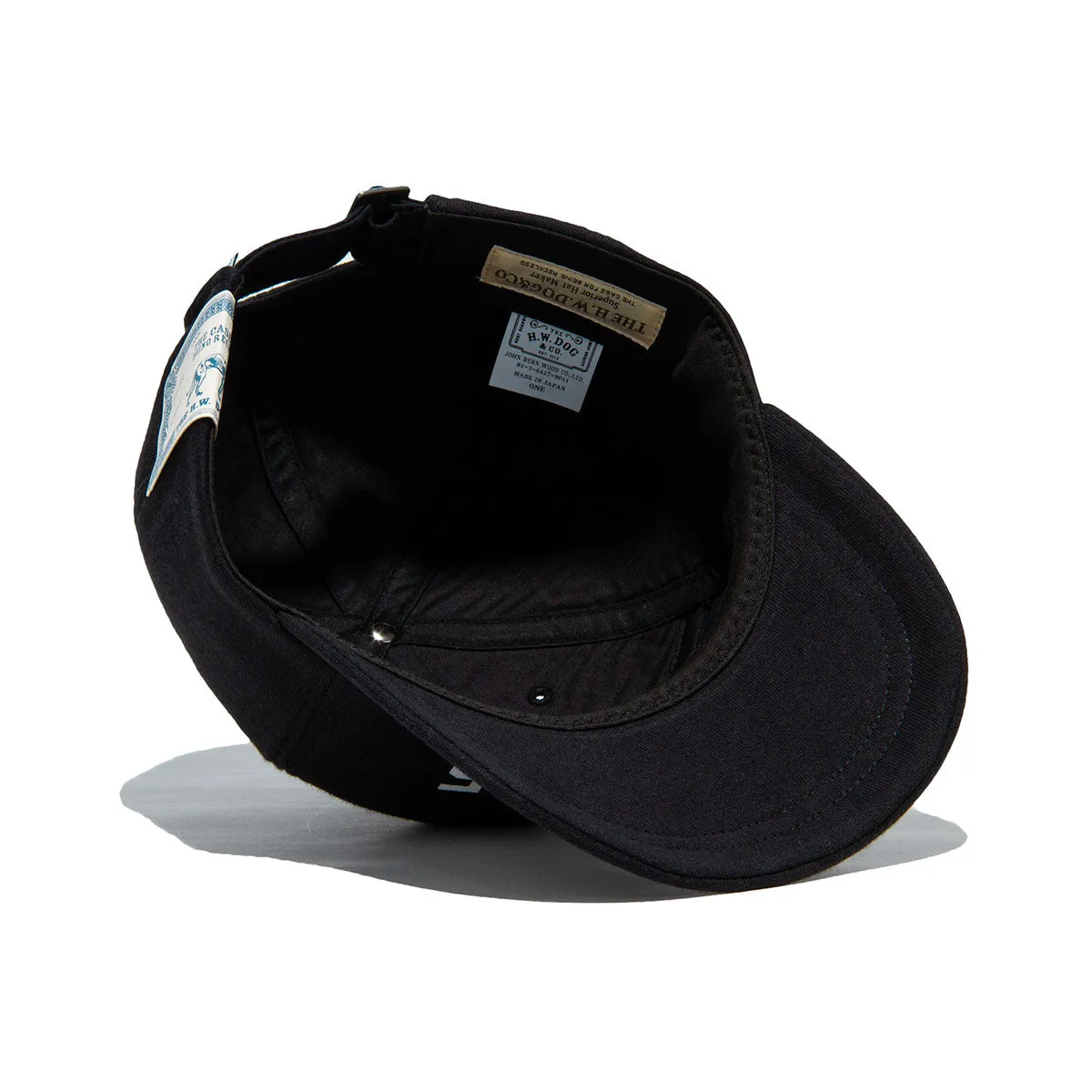 SQUARE WIDE CAP - Black