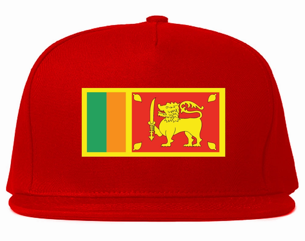 Sri Lanka Flag Country Printed Snapback Hat Cap