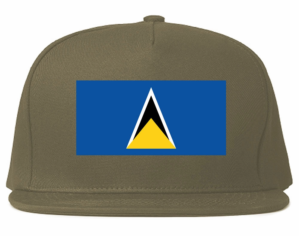 St. Lucia Flag Country Printed Snapback Hat Cap