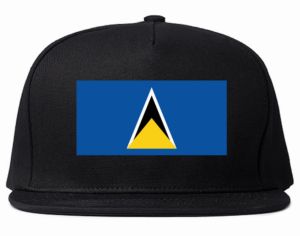 St. Lucia Flag Country Printed Snapback Hat Cap