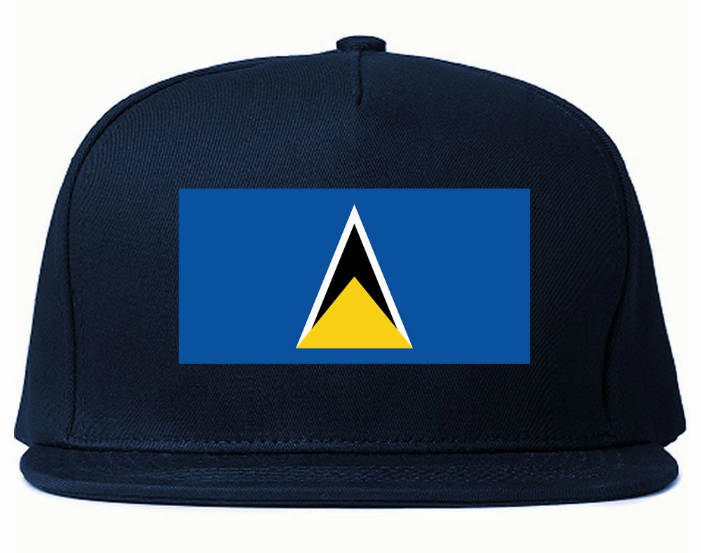 St. Lucia Flag Country Printed Snapback Hat Cap