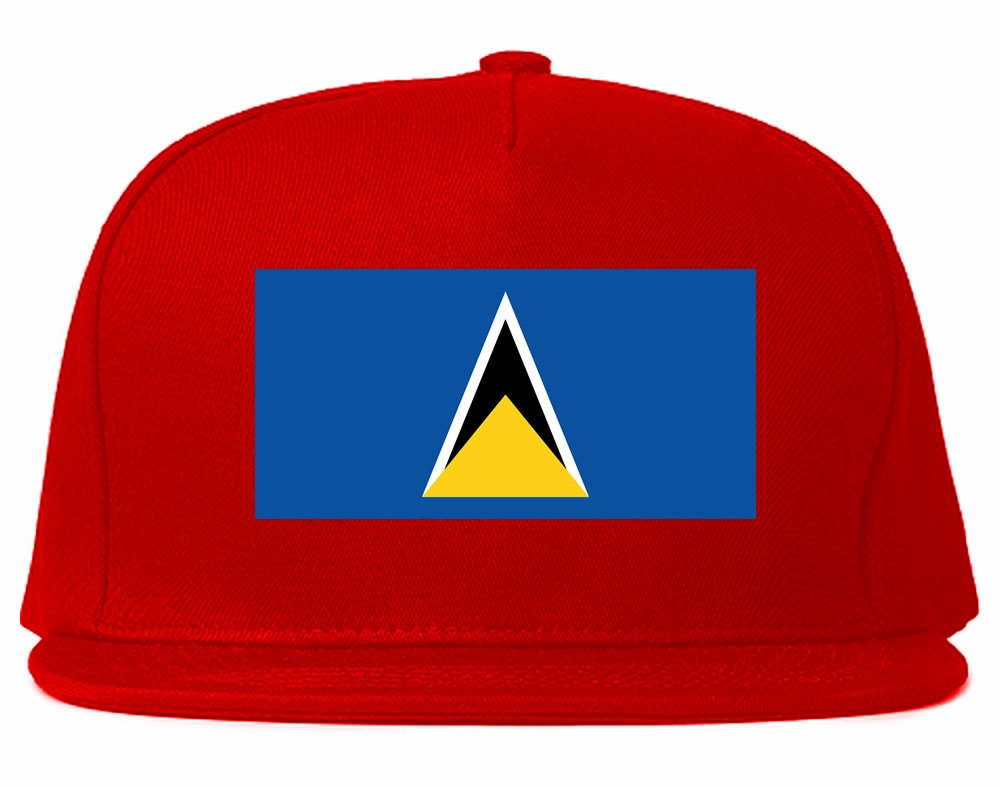 St. Lucia Flag Country Printed Snapback Hat Cap
