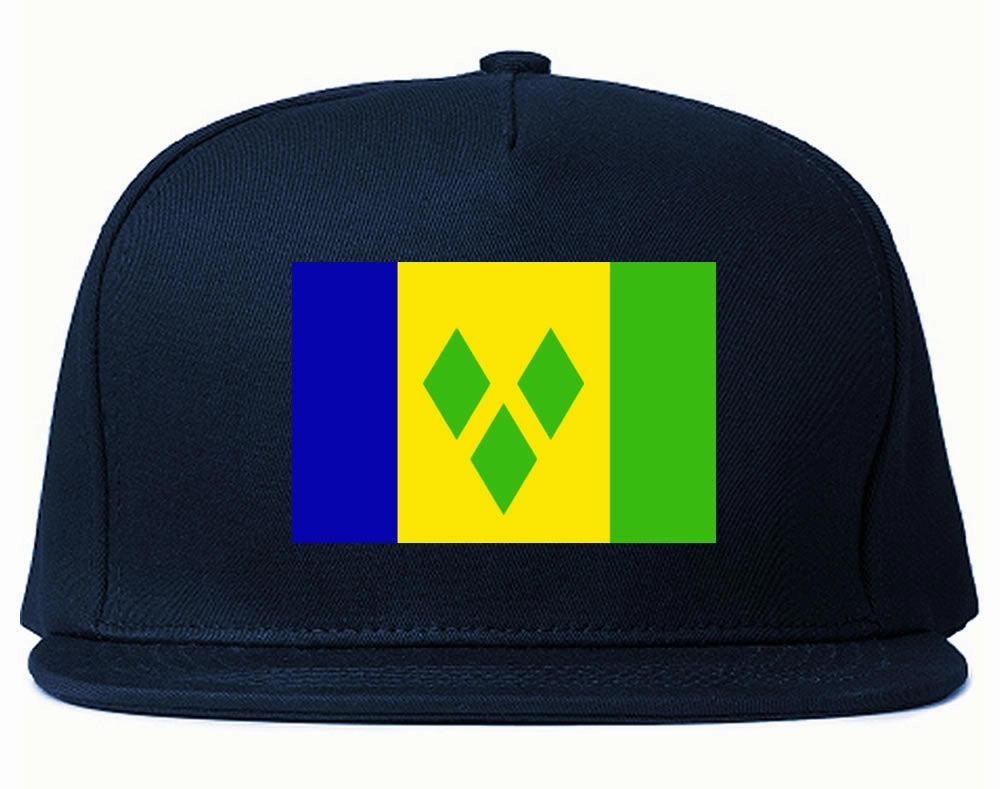 St. Vincent Flag Country Printed Snapback Hat Cap