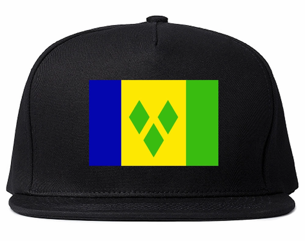 St. Vincent Flag Country Printed Snapback Hat Cap