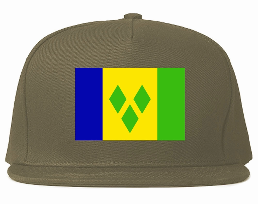 St. Vincent Flag Country Printed Snapback Hat Cap