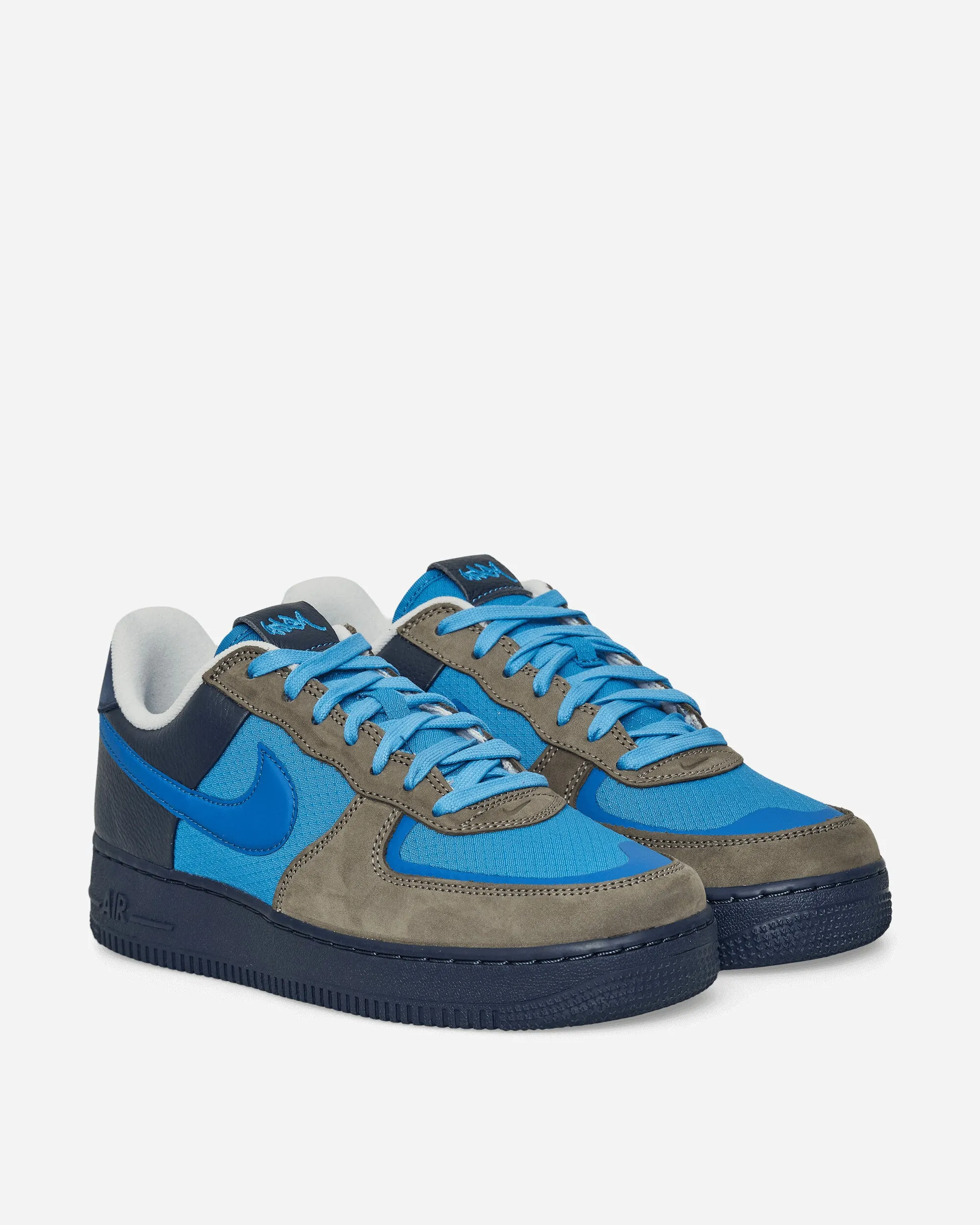 Stash Air Force 1 Low Sneakers Weiches Grau / Hafenblau