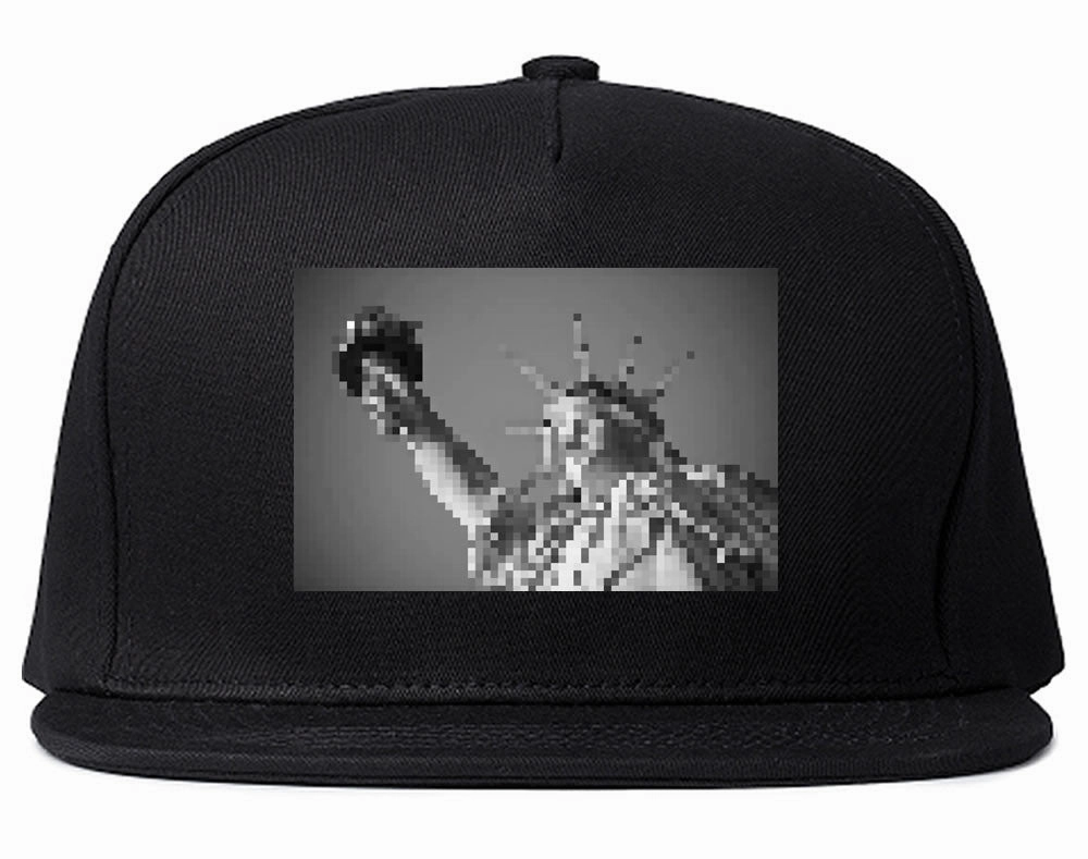 Statue Of Liberty Pixelated Snapback Hat