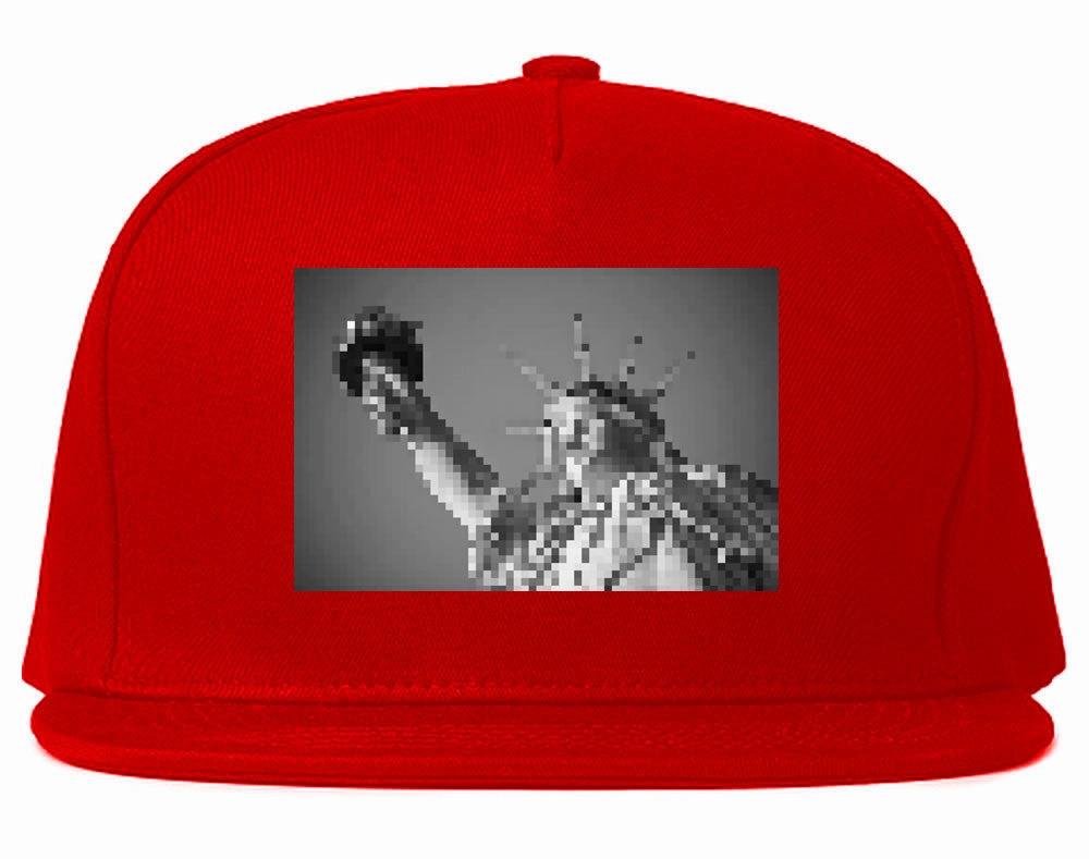 Statue Of Liberty Pixelated Snapback Hat