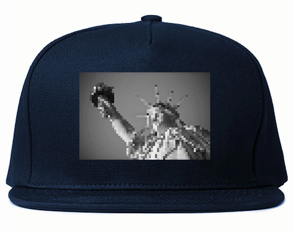 Statue Of Liberty Pixelated Snapback Hat