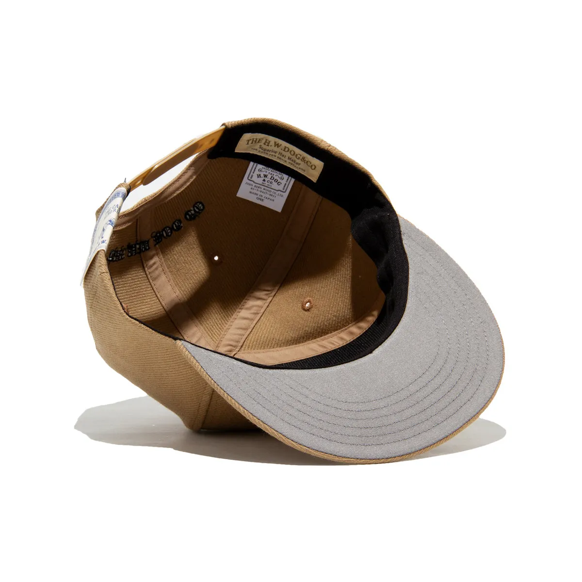 STIFF 6 PANEL CAP - Beige