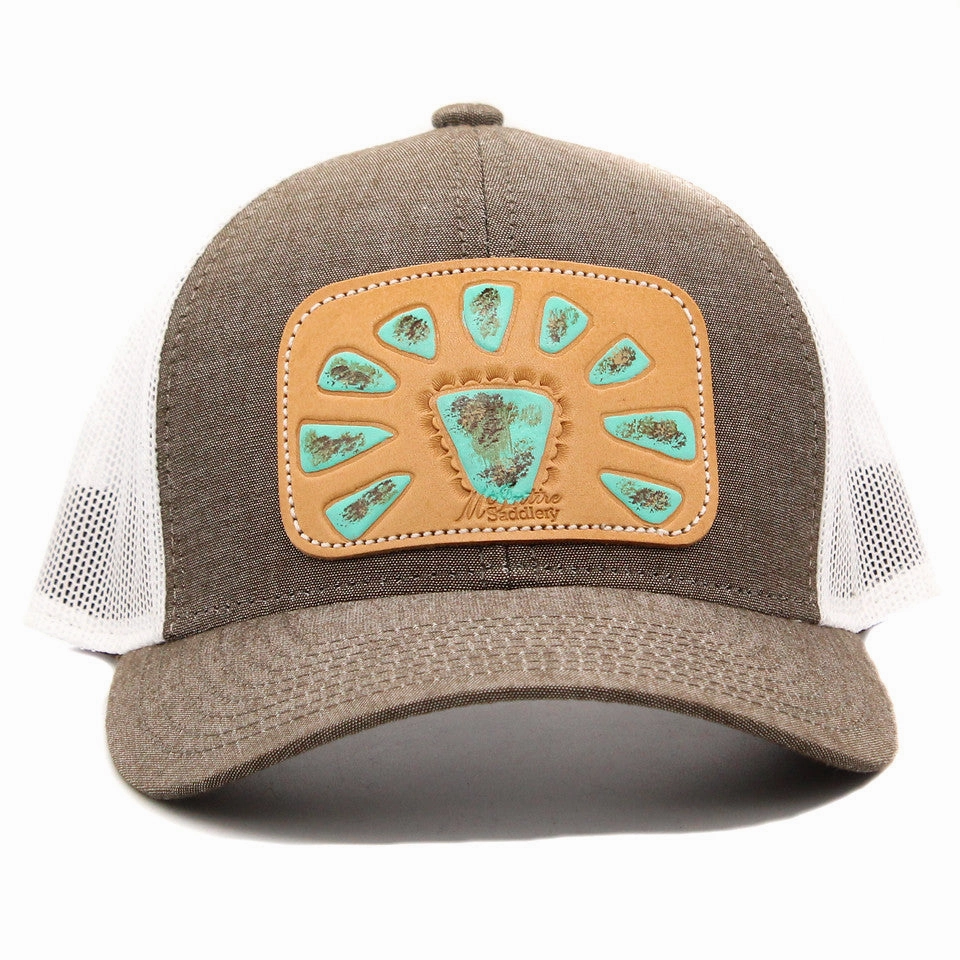 Stone Leather Patch Cap