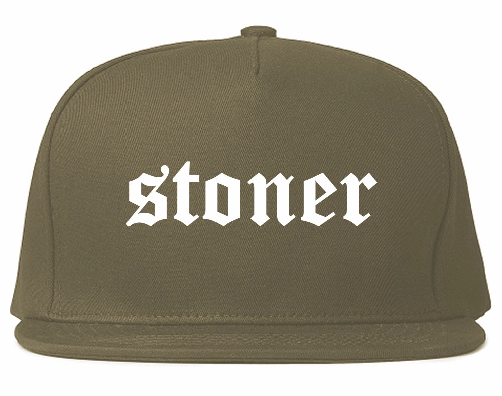 Stoner Old English Mens Snapback Hat