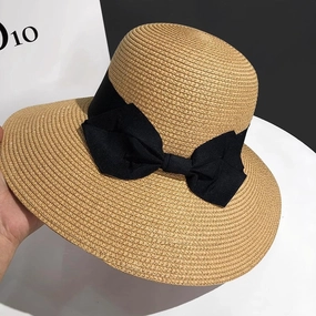 Straw Hat Women Summer Travel Wide Brim Beach UV Protection spring-straw-hat