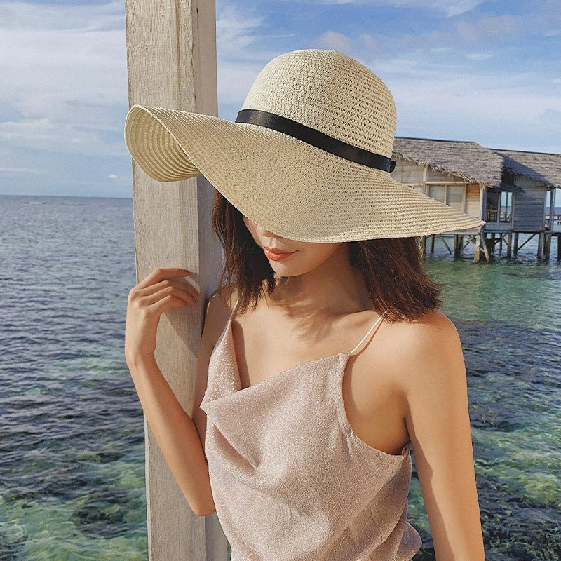 Straw Wide Brim Sun Beach Hat spring-straw-hat