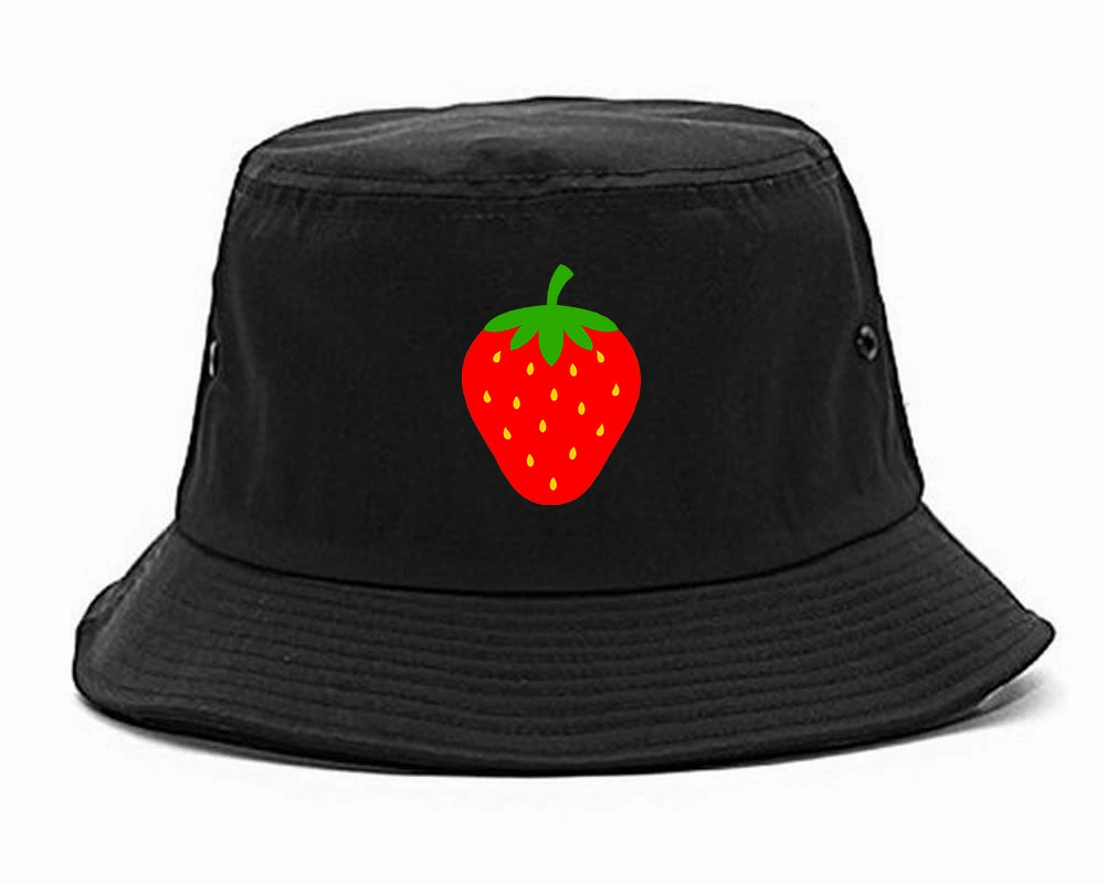 Strawberry Fruit Chest Mens Bucket Hat