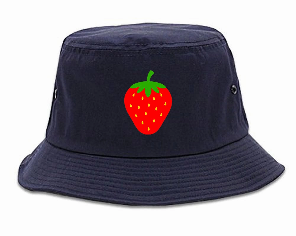 Strawberry Fruit Chest Mens Bucket Hat