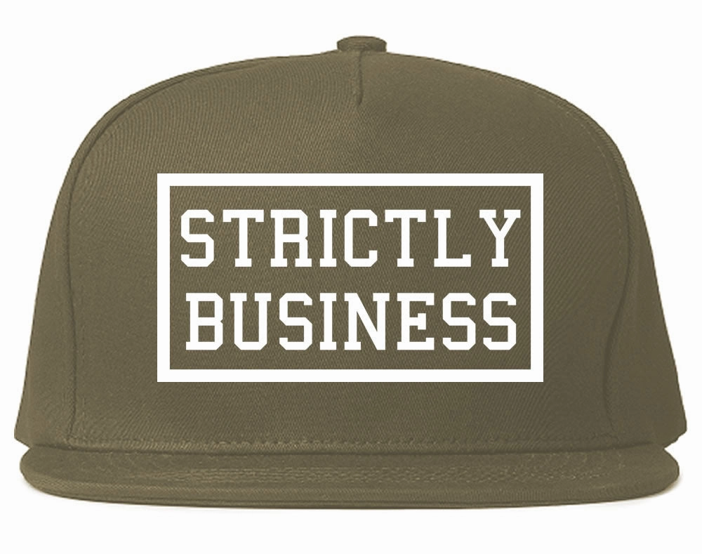 Strictly Business Snapback Hat Cap