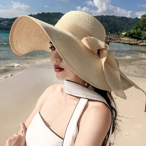 Summer Beach Wide-Brim Sun Hat spring-straw-hat