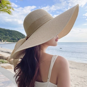 Summer Sunshade Large-Brim Straw Hat spring-straw-hat