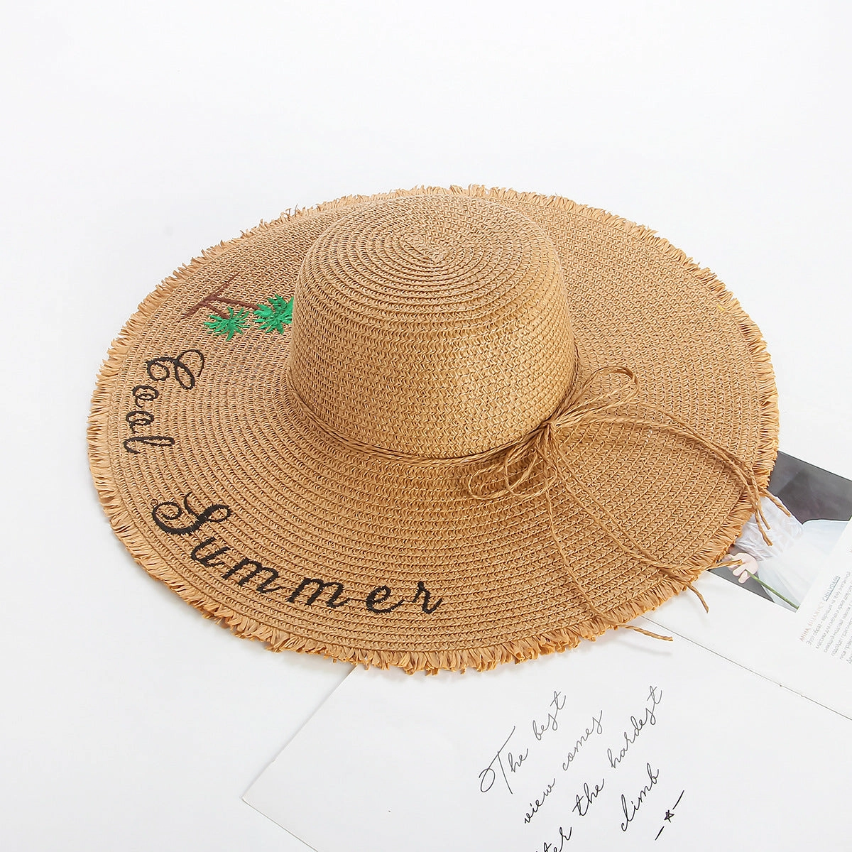 Summer UV Protection Wide-Brim Straw Hat New Sun Hat