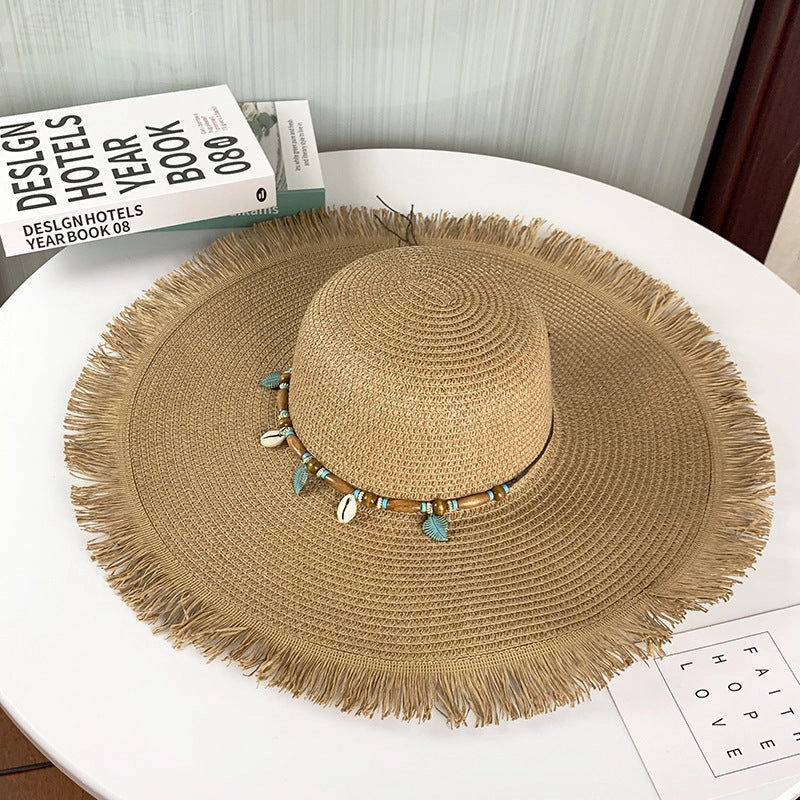 Summer UV Protection Wide-Brim Straw Hat New Sun Hat