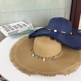 Summer UV Protection Wide-Brim Straw Hat New Sun Hat spring-straw-hat