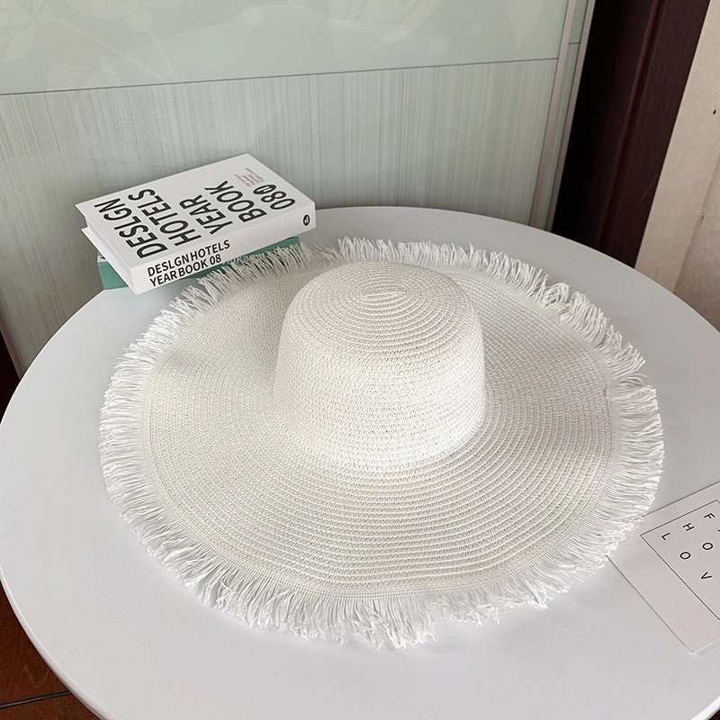 Summer UV Protection Wide-Brim Straw Hat New Sun Hat