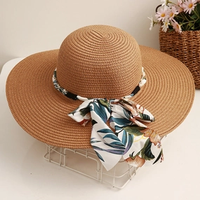 Sun Hat Women Summer Travel Wide Brim UV Beach Vacation Fashion Versatile spring-straw-hat