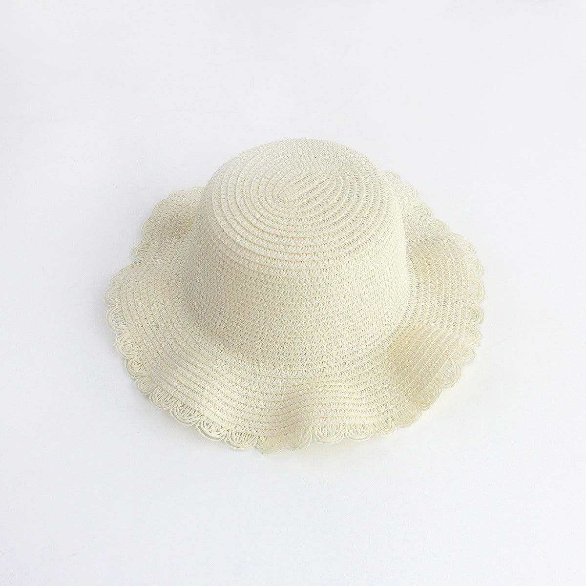 Sun Protection Straw Hat Women's Kids Plain Hat