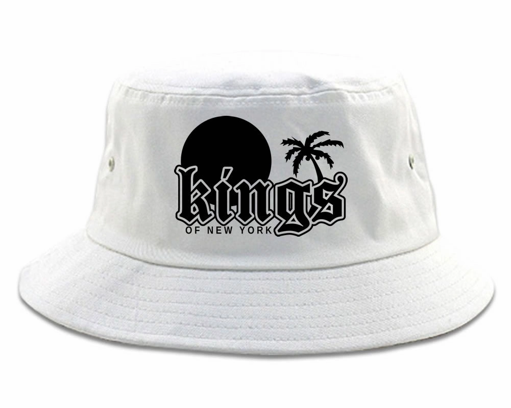 Sunsets And Palm Trees Mens Bucket Hat