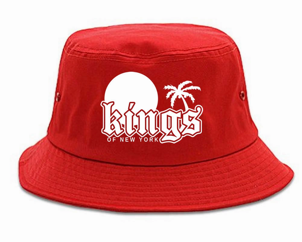 Sunsets And Palm Trees Mens Bucket Hat