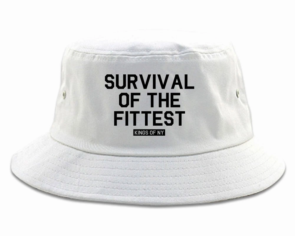 Survival Of The Fittest Mens Bucket Hat