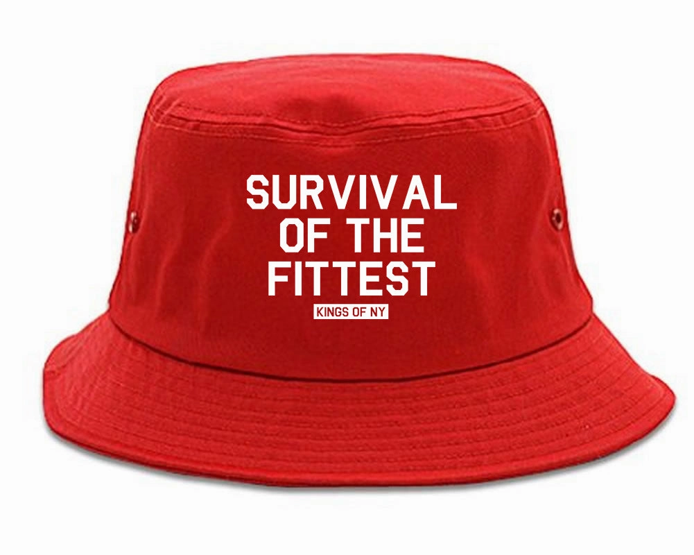 Survival Of The Fittest Mens Bucket Hat