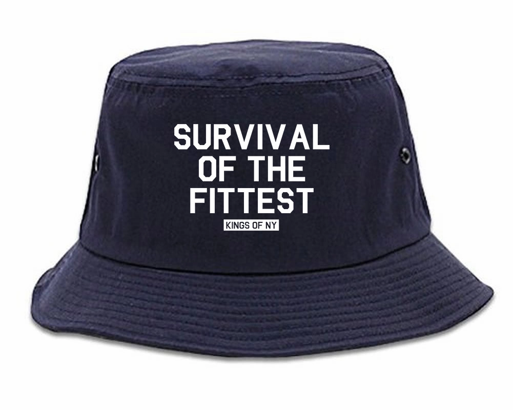 Survival Of The Fittest Mens Bucket Hat