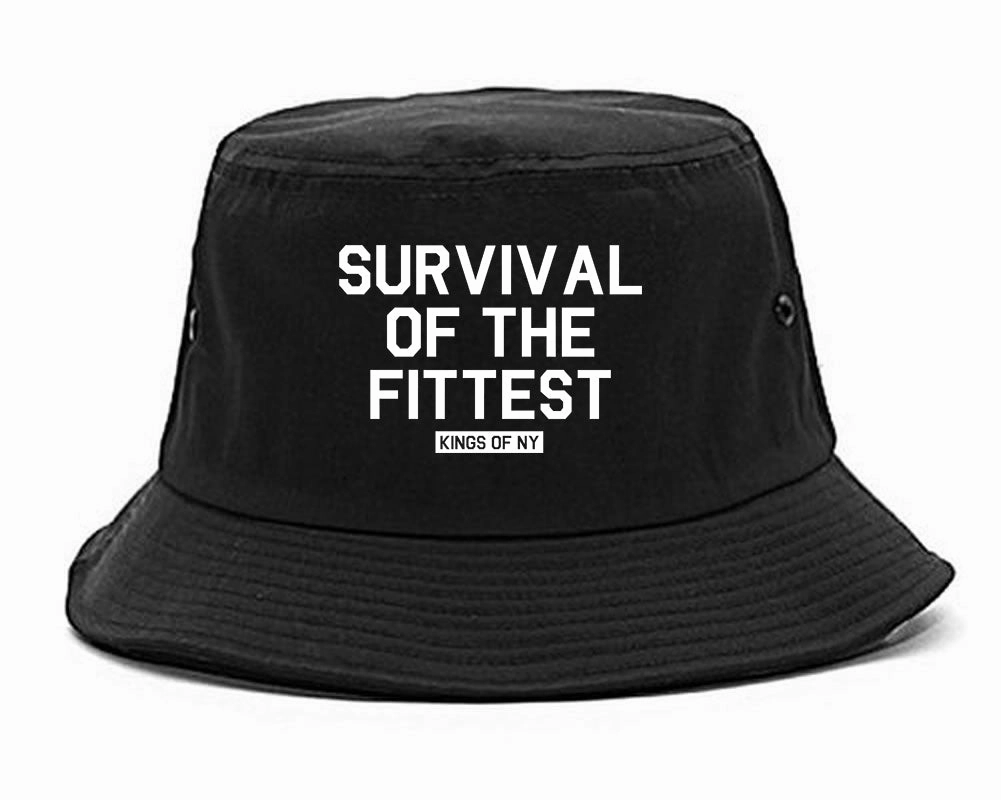 Survival Of The Fittest Mens Bucket Hat