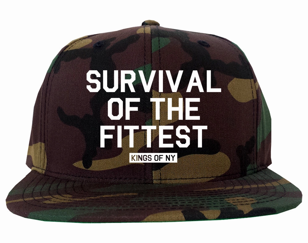 Survival Of The Fittest Mens Snapback Hat