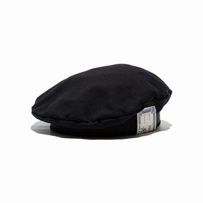 SWEAT DISK BERET - Black fashion-beret