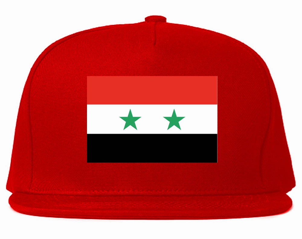 Syria Flag Country Printed Snapback Hat Cap