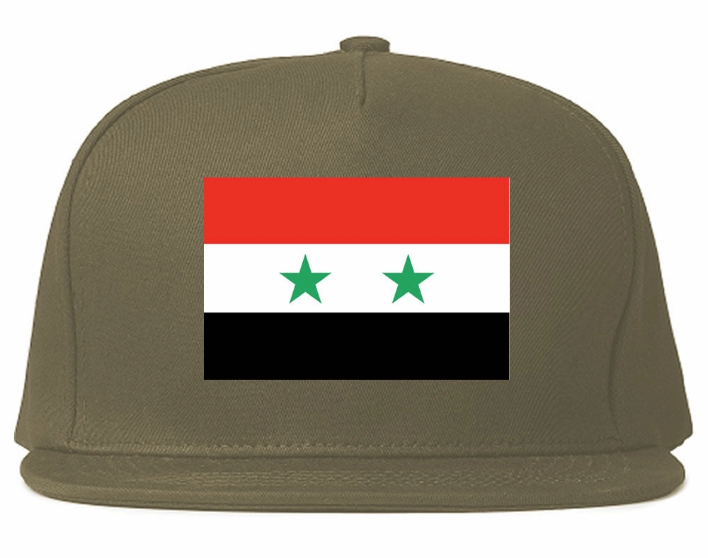 Syria Flag Country Printed Snapback Hat Cap