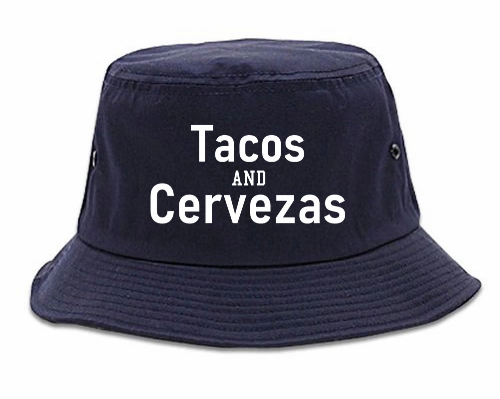 Tacos And Cervezas Cinco De Mayo Mens Bucket Hat