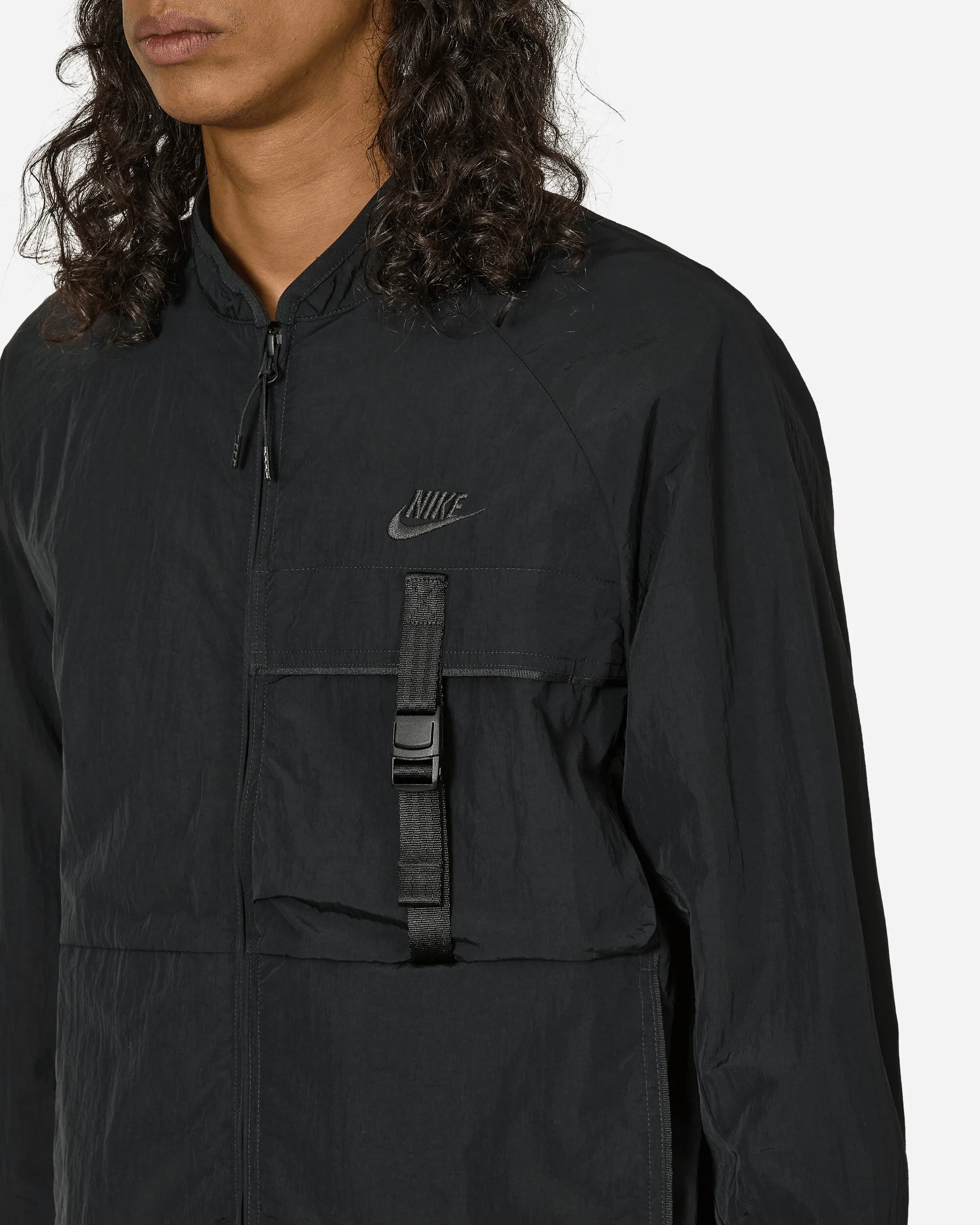 Tech Webjacke Schwarz