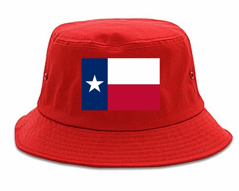 Texas State Flag TX Chest Mens Bucket Hat