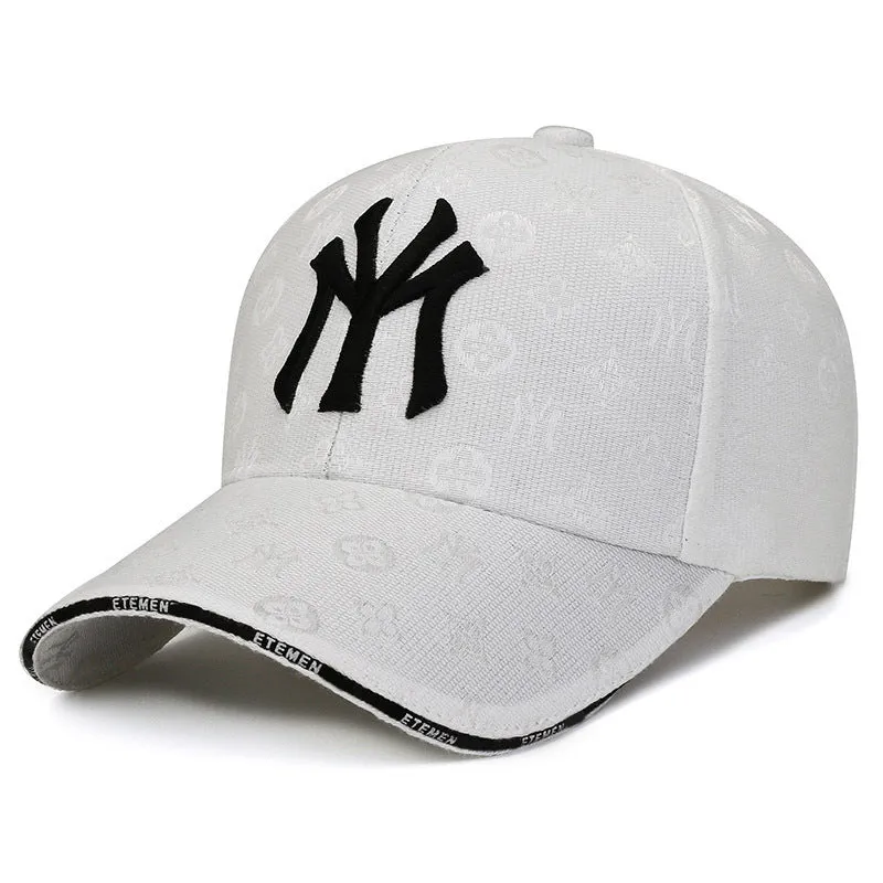 Textured Letter Stylish Duckbill Cap